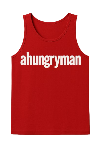 Ahungryman Men’s Active Top – Black Sleeveless Training Tank