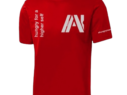 Ahungryman Men’s Active T-Shirt – Heather Red Short Sleeve