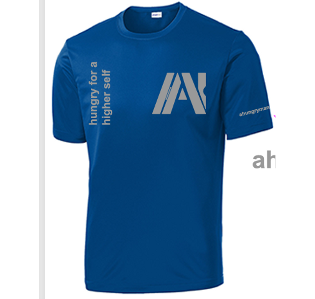 Ahungryman Men’s Active T-Shirt – Heather Red Short Sleeve