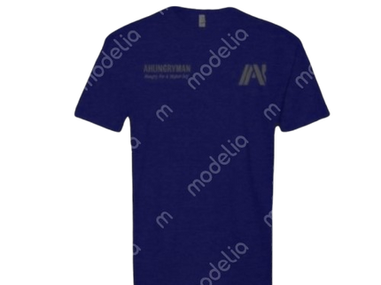 Ahungryman Men’s Active T-Shirt – Heather Blue Short Sleeve